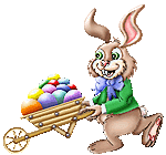 Gif animé Pâques lapin oeuf